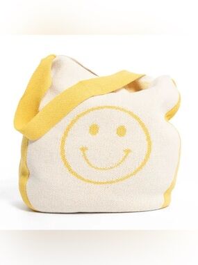 PREOWNED … YLLW THE LABEL “Smiley” Knit Tote Bag